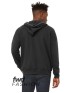 Bella + Canvas 3741   FWD Fashion Unisex Full-Zip Fleece with Zippered Hood