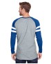 LAT 6934   Men's Gameday Mash-Up Long Sleeve Fine Jersey T-Shirt