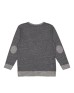 LAT 6965   Adult Harborside Melange French Terry Crewneck with Elbow Patches