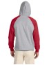 Jerzees 96CR   Adult NuBlend Colorblock Raglan Pullover Hooded Sweatshirt