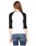 Bella + Canvas B2000   Ladies' Baby Rib 3/4-Sleeve Contrast Raglan T-Shirt