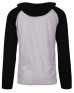 Burnside B8127   Adult Raglan Sleeve Striped Jersey Hooded T-Shirt