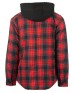 Burnside B8620   Men's Hooded Flannel Jacket