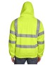 Berne HVF021   Men's  Hi-Vis Class 3 Lined Hooded Sweatshirt