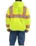 Berne HVJ571   Men's Hi-Vis Class 3 Hooded Active Jacket