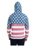 J America JA8871   Adult Triblend Pullover Fleece Hooded Sweatshirt