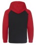 Just Hoods By AWDis JHA009   Adult 80/20 Midweight Contrast Baseball Hooded Sweatshirt