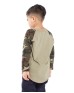 Shaka Wear SHRAGCY   Youth Three-Quarter Sleeve Camo Raglan T-Shirt