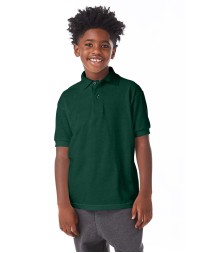 Hanes 054Y   Youth EcoSmart Jersey Knit Polo