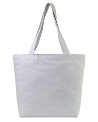 Gemline 102036 Aware Recycled Cotton Shopper Tote Bag With Interior Zip Pocket