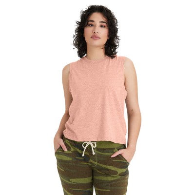 Alternative 1174CV   Ladies' Go-To CVC Cropped Muscle T-Shirt