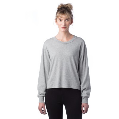 Alternative 1176CV   Ladies' Main Stage Long-Sleeve CVC Cropped T-Shirt