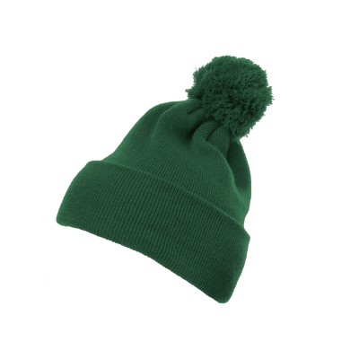 Yupoong 1501P   Cuffed Knit Beanie with Pom Pom Hat