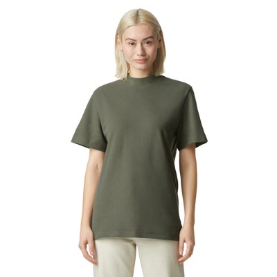 American Apparel 1PQ   Unisex Mockneck Pique T-Shirt