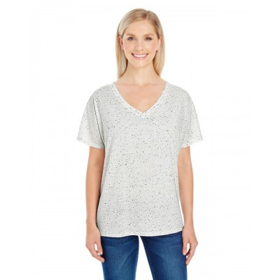 Threadfast Apparel Apparel 203FV Ladies' Triblend Fleck Short-Sleeve V-Neck T-Shirt