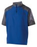 Holloway 229545   Unisex Ultra-Lightweight AeroTec Raider Short-Sleeve Warm-Up Pullover