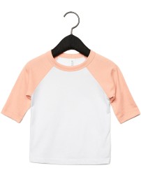 Bella + Canvas 3200T   Toddler 3/4-Sleeve Baseball T-Shirt