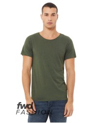 Bella + Canvas 3414C   FWD Fashion Unisex Triblend Raw Neck T-Shirt