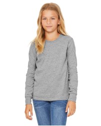 Bella + Canvas 3501YCV   Youth Heather CVC Long-Sleeve T-Shirt