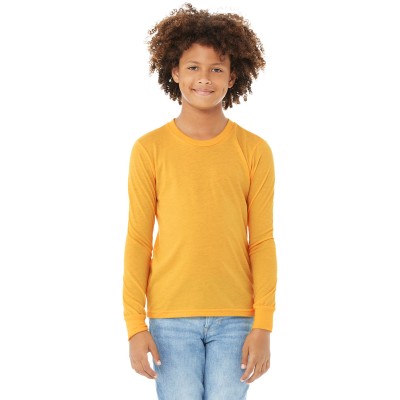 Bella + Canvas 3501YCV   Youth Heather CVC Long-Sleeve T-Shirt