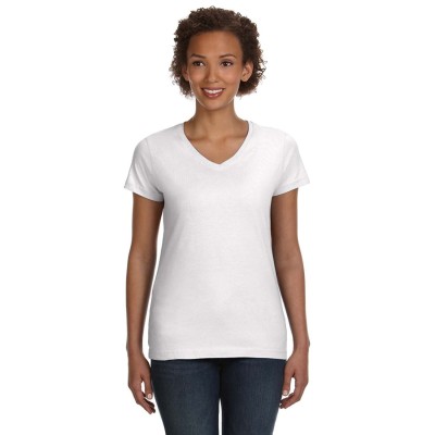 LAT 3507   Ladies' V-Neck Fine Jersey T-Shirt