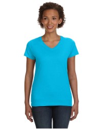 LAT 3507   Ladies' V-Neck Fine Jersey T-Shirt