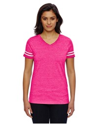 LAT 3537   Ladies' Football T-Shirt