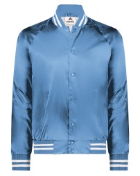 Augusta Sportswear 3610   Unisex Striped Trim Satin Baseball Jacket