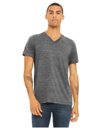 Bella + Canvas 3655C   Unisex Textured Jersey V-Neck T-Shirt