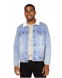 Threadfast Apparel 372J   Unisex Sherpa-Lined Denim Jacket