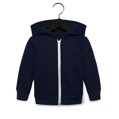 Bella + Canvas 3739T   Toddler Full-Zip Hooded Sweatshirt