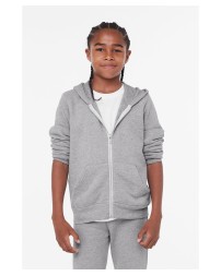 Bella + Canvas 3739Y   Youth Sponge Fleece Full-Zip Hooded Sweatshirt