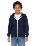 Bella + Canvas 3739Y   Youth Sponge Fleece Full-Zip Hooded Sweatshirt