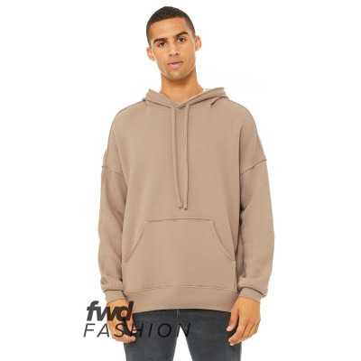 Bella + Canvas 3742C   FWD Fashion Unisex Raw Seam Hooded Sweatshirt