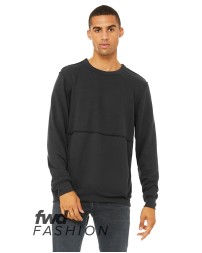 Bella + Canvas 3743   FWD Fashion Unisex Raw Seam Crewneck Pullover