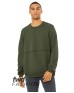 Bella + Canvas 3743   FWD Fashion Unisex Raw Seam Crewneck Pullover