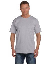 Fruit of the Loom 3931P   Adult HD Cotton Pocket T-Shirt