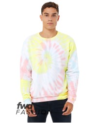 Bella + Canvas 3945RD   FWD Fashion Unisex Tie-Dye Pullover Sweatshirt