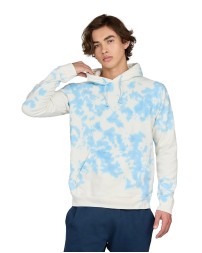 US Blanks 4412CL   Unisex Made in USA Cloud Tie-Dye Hooded Sweatshirt