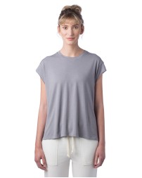 Alternative 4461HM   Ladies' Modal Tri-Blend Raw Edge Muscle T-Shirt