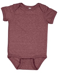 Rabbit Skins 4491   Infant Harborside Melange Jersey Bodysuit