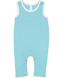 Rabbit Skins 4492   Infant Harborside Melange Tank Romper