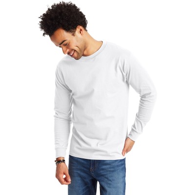 Hanes 5186   Adult Long-Sleeve Beefy-T