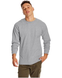 Hanes 5186   Adult Long-Sleeve Beefy-T