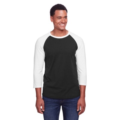 Jerzees 560RR   Unisex Premium Blend Ring-Spun 3/4 Sleeve Raglan T-Shirt