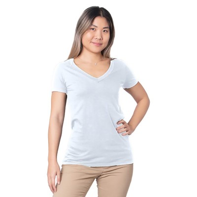 Bayside 5875   Ladies' Fine Jersey V-Neck T-Shirt