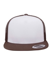 Yupoong 6006W   Adult Classic Trucker with White Front Panel Cap