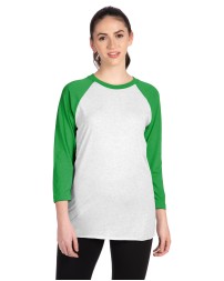 Next Level Apparel 6051   Unisex Triblend 3/4-Sleeve Raglan