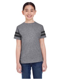 LAT 6137   Youth Football Fine Jersey T-Shirt