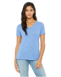 Bella + Canvas 6415   Ladies' Relaxed Triblend V-Neck T-Shirt